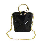 收納化妝袋定做新款 亮皮PU皮閃亮牛皮紙拉鏈化妝包定制logo